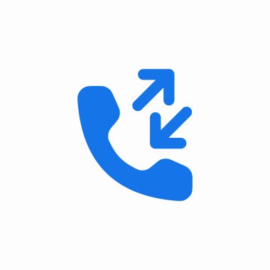 Gelen ve giden aramalar telefon simgesi işareti vektörü