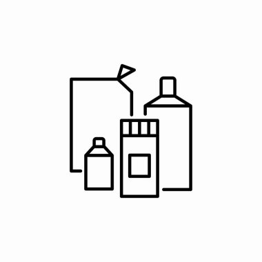 Deterjanlar simge işaret vektörünü temizliyor