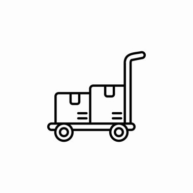 Tramvay deposu simge işareti vektörü