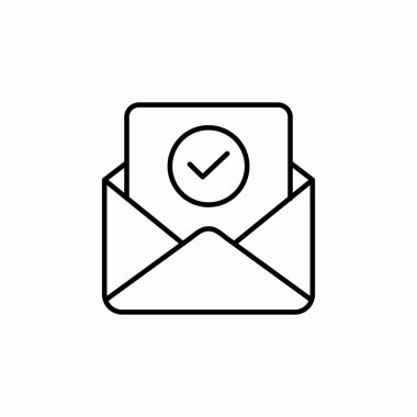 E- posta denetimi simgesi işaret vektörü