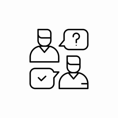 danışman satıcı konuşma simgesi imzalama vektörünü destekle