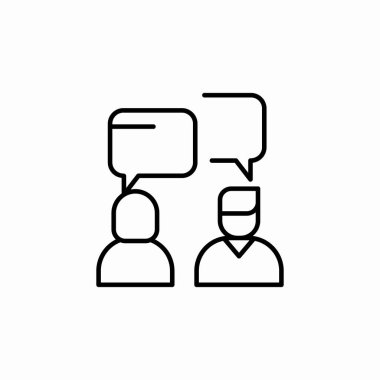 Konuşma diyaloğu konuşma baloncukları simge işaret vektörü