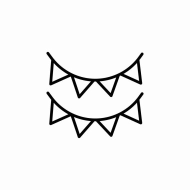 bayrak süsleme simge işaret vektörü