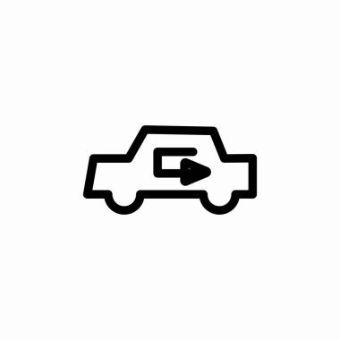 araba iklim kontrol simgesi işaret vektörü