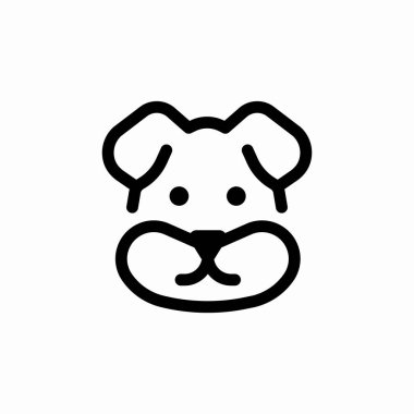 köpek hayvan simgesi işareti vektörü