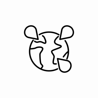 dünya konumları simge işaret vektörü