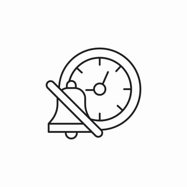 bildirim zamanı simgesi vektörü yok