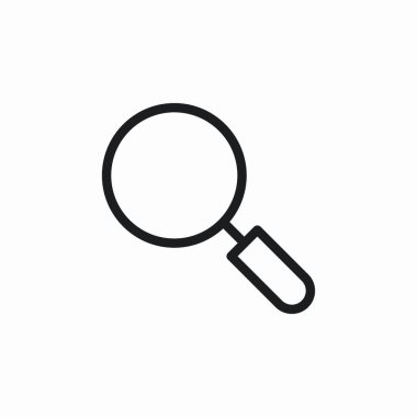 Büyüteç simge işareti vektörünü ara