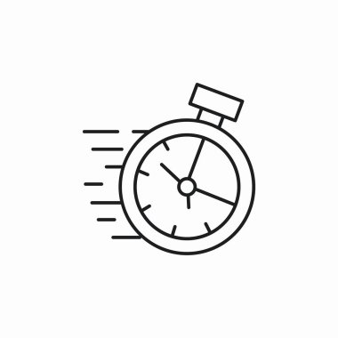 kronometre zaman simgesi işareti vektörü