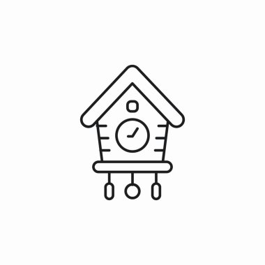 duvar saati simgesi işaret vektörü