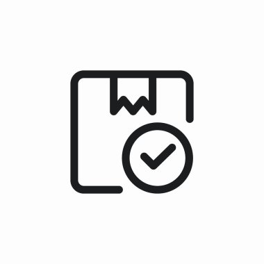 deliery kontrol simgesi işaret vektörü