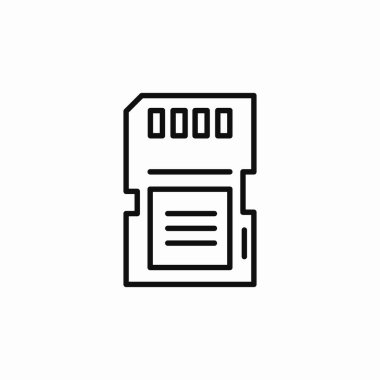 sd kart simgesi işaret vektörü