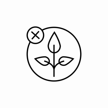 bitki kaldırma simgesi işaret vektörü