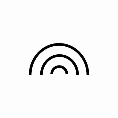 gökkuşağı hava simgesi işaret vektörü