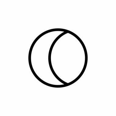 Güneş tutulması simgesi işaret vektörü