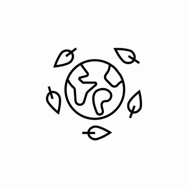 dünya çevre döngüsü simge işareti vektörü