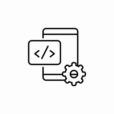 telefon yapılandırma simgesi işaret vektörü