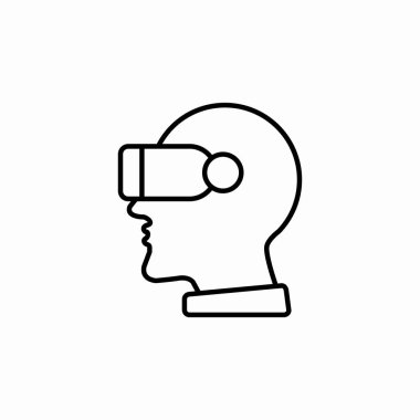 vr gözlük ar simge işareti vektörü