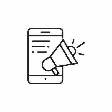 telefon pazarlama simgesi işaret vektörü