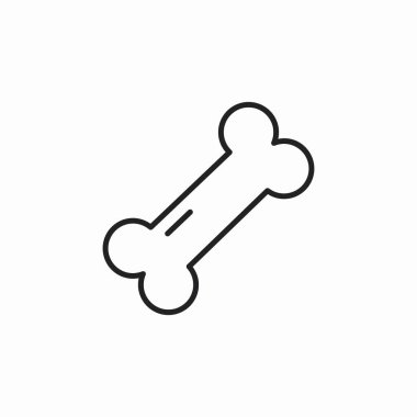 kemik köpek maması simgesi işaret vektörü