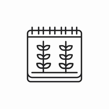 hasat günü takvim simgesi vektörü