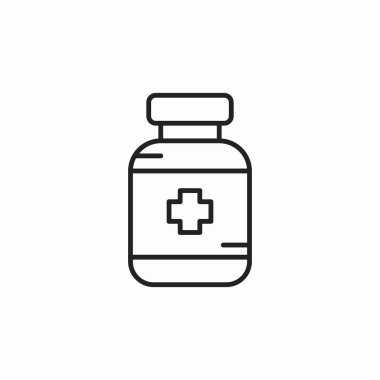 ilaç kavanozu işaret vektörü