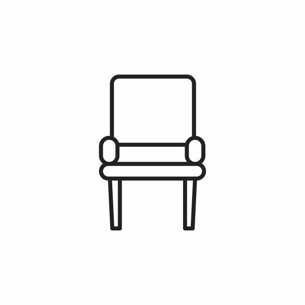 chair seat icon sign vector