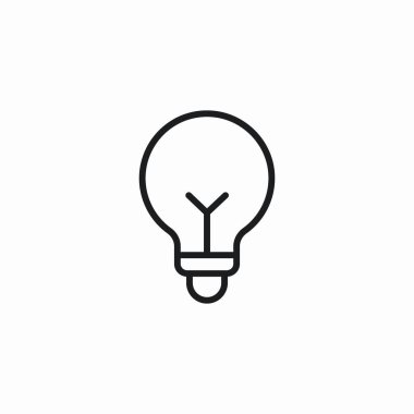 ampul simgesi işaret vektörü