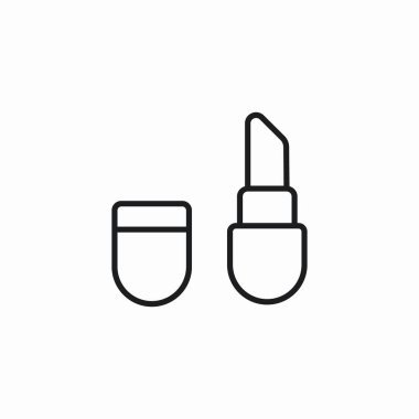 ruj dudak makyaj simgesi işaret vektörü