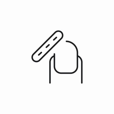 Çivi manikür işaret vektörü