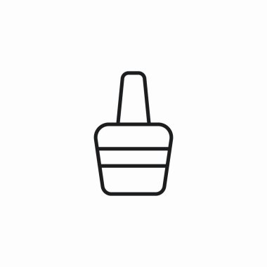 Tırnak cilası kavanozu işaret vektörü