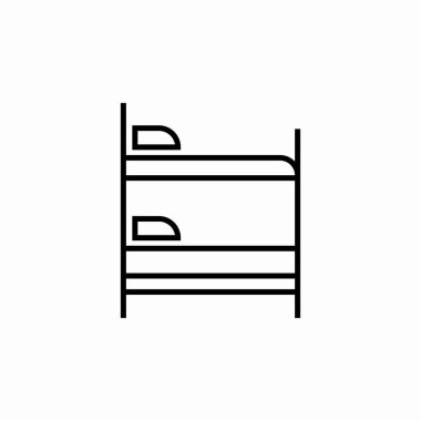 ranza yatak simgesi işaret vektörü