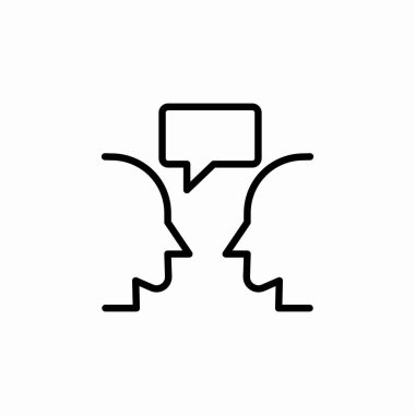 konuşma konuşma simgesi işaret vektörü