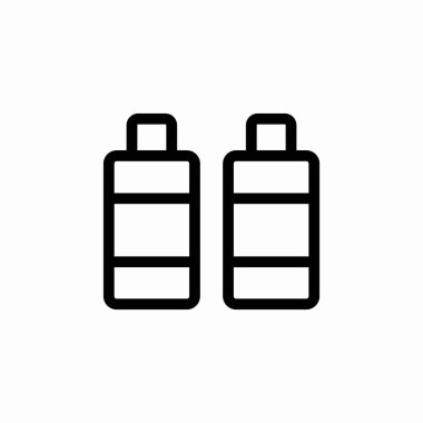 Otel banyosu şampuanı işaret vektörü