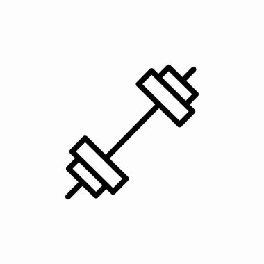 dambıl spor salonu simgesi işaret vektörü