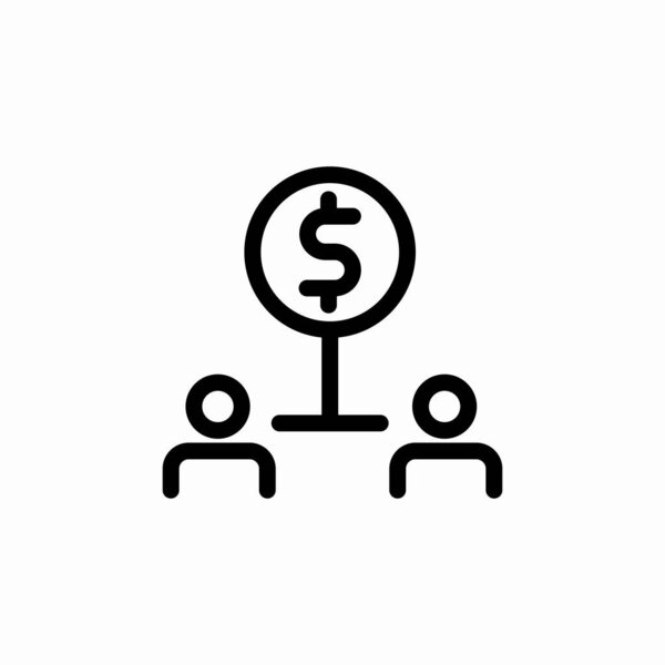 вектор значка иерархии пользователей денег