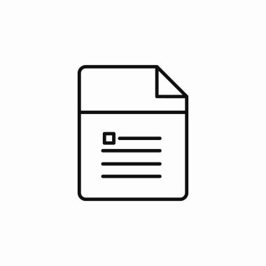 makale dosya simgesi imza vektörü