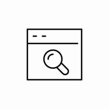 websitesi arama simgesi işareti vektörü