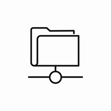 dizin yerel depolama simgesi işaret vektörü