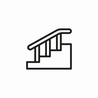 merdiven tabanı simgesi vektörü