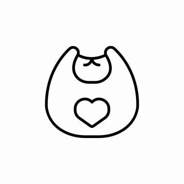 bebek önlüğü işaret vektörü