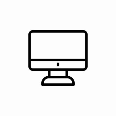 bilgisayar pc simgesi işaret vektörü