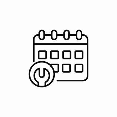 zamanlayıcı yapılandırma simgesi işaret vektörü