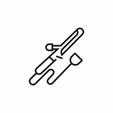 saç düzleştirici simge işareti vektörü