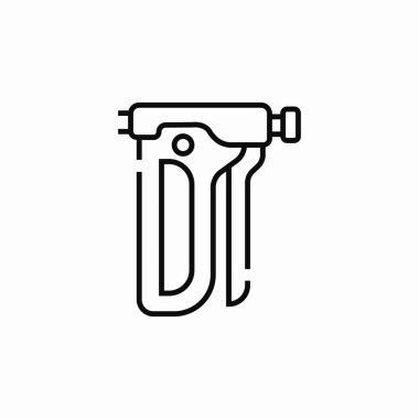 çivi tabancası işaret vektörü