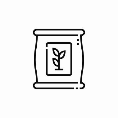 toprak torbası simge işareti vektörü