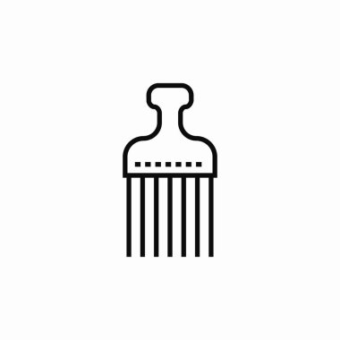 tarak fırçası simgesi işaret vektörü