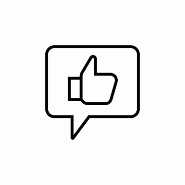 sepeech kabarcık simgesi işaret vektörü gibi parmakla