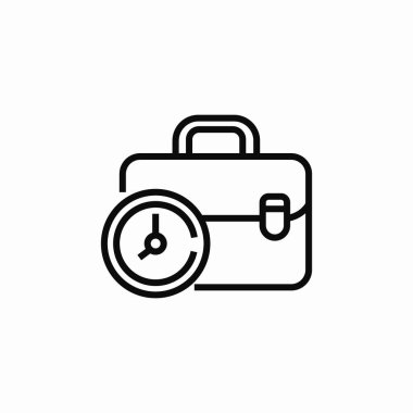 iş zamanı simge işareti vektörü