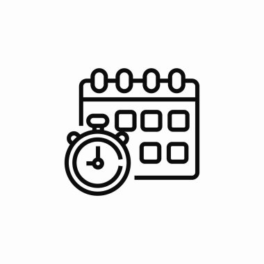 Takvim zamanlayıcısı tarih simgesi işaret vektörü